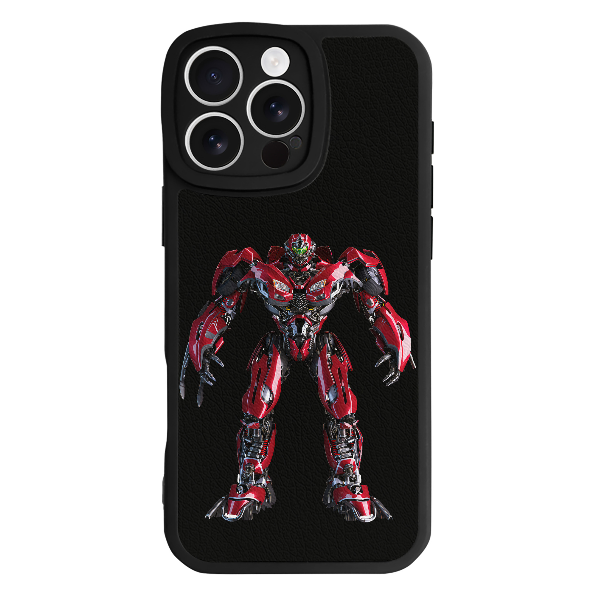 （画像用） Transformers トランスフォーマー 【iPhone 16シリーズ対応】シリコンスマホケース（レザー調） 材質：シリコン